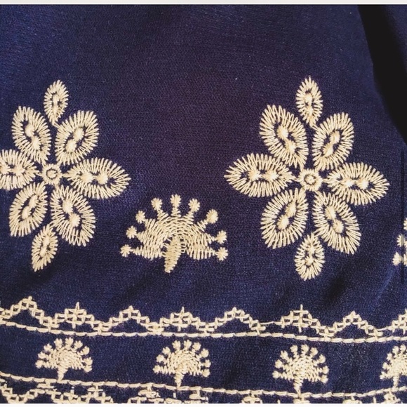 Stevie Hender | Embroidered Navy Jumpsuit - Picture 2 of 8